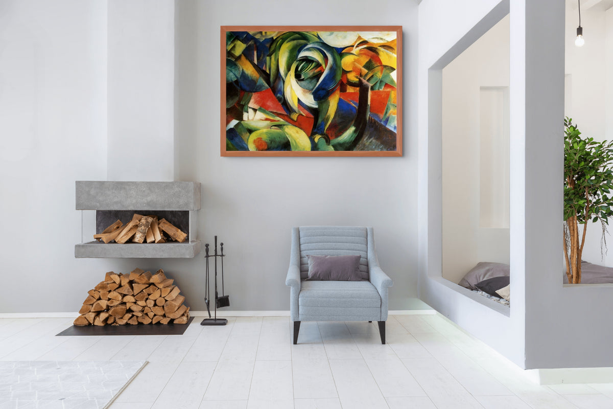 Formes jouant - Franz Marc - Toile premium 430g (qualité galerie)