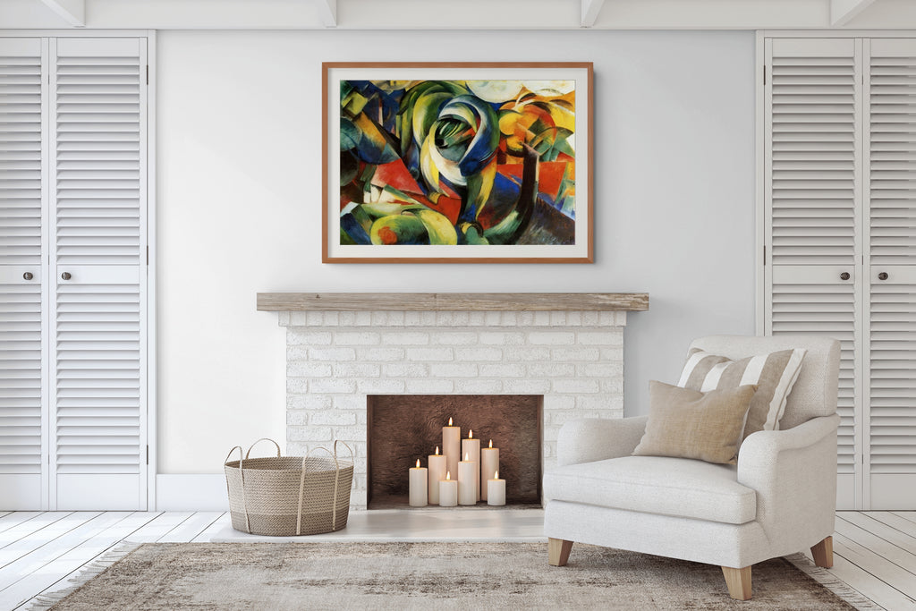 Formes jouant - Franz Marc - Toile premium 430g (qualité galerie)