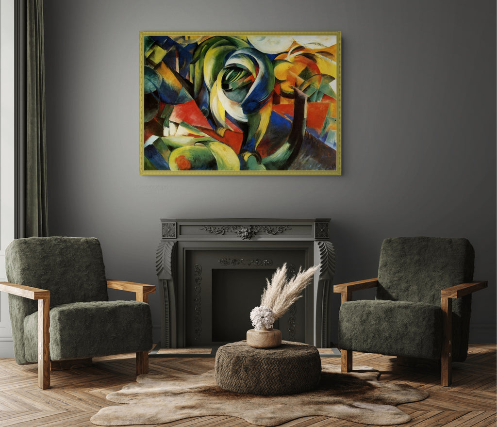 Formes jouant - Franz Marc - Toile premium 430g (qualité galerie)