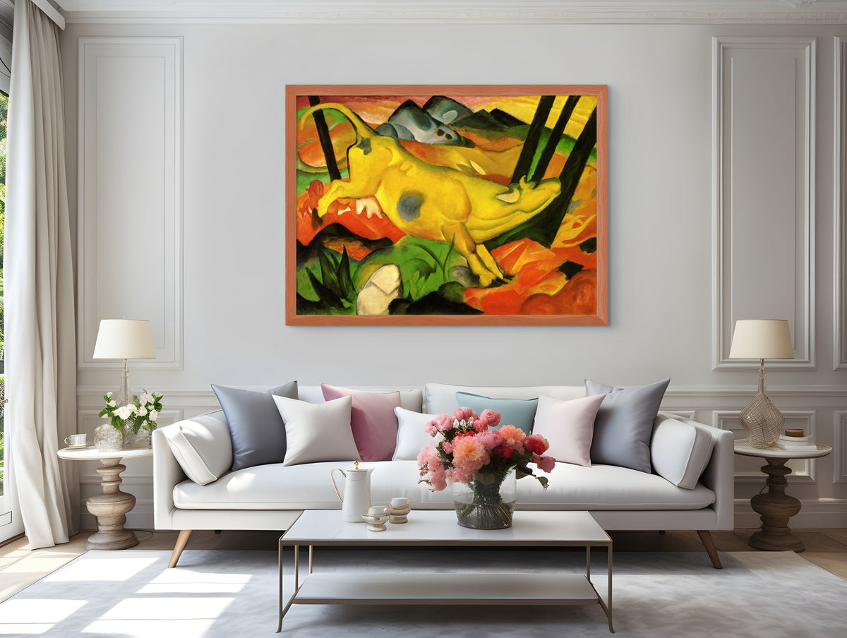 Playing Forms - Franz Marc - Premium Canvas 430g (gallery quality)