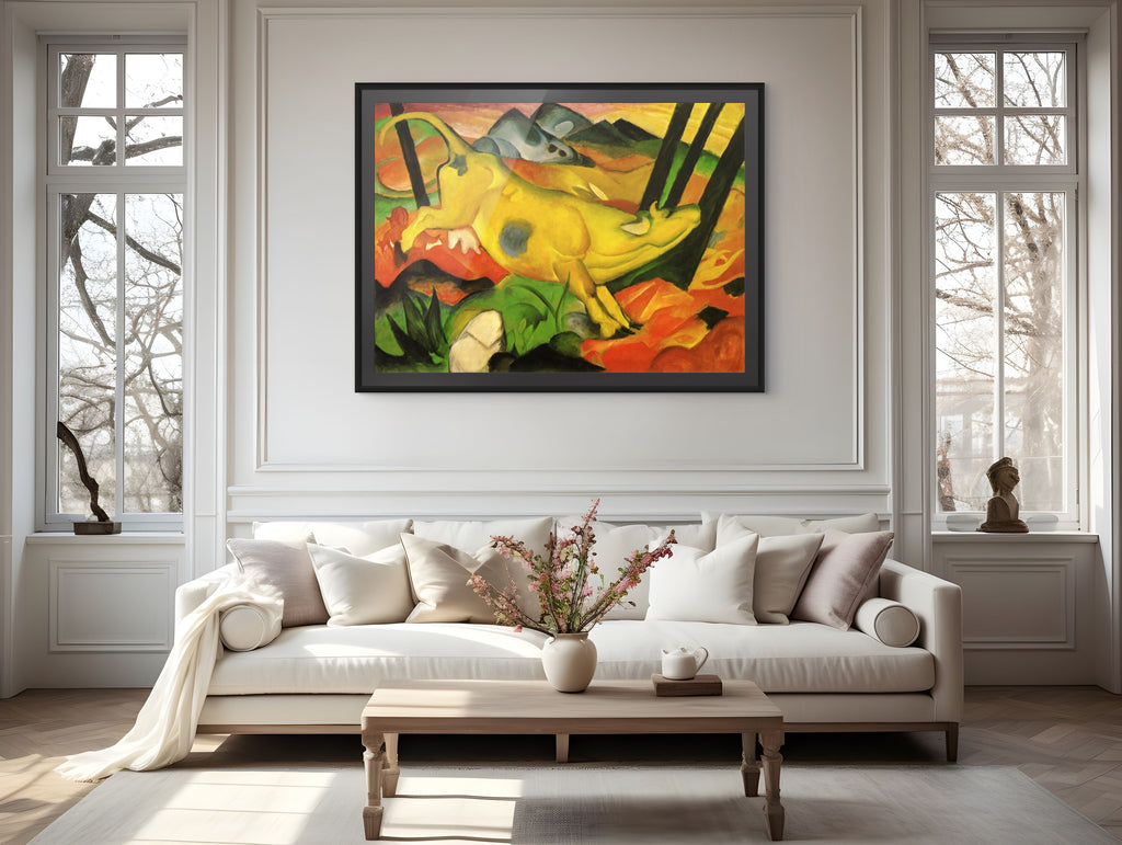 Playing Forms - Franz Marc - Premium Canvas 430g (gallery quality)