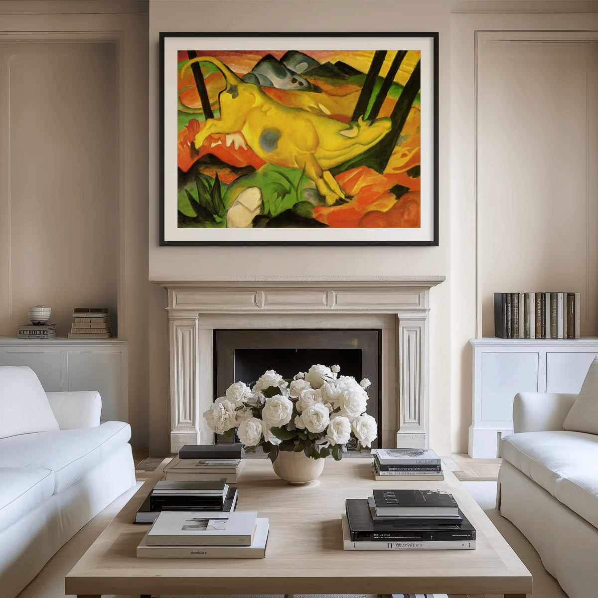 Playing Forms - Franz Marc - Premium Canvas 430g (gallery quality)
