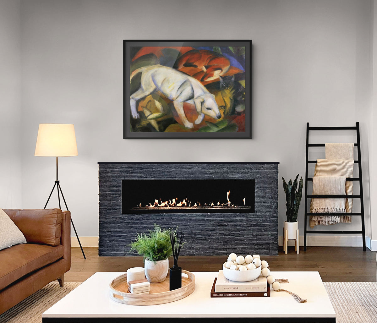 Playing Forms - Franz Marc - Premium Canvas 430g (gallery quality)