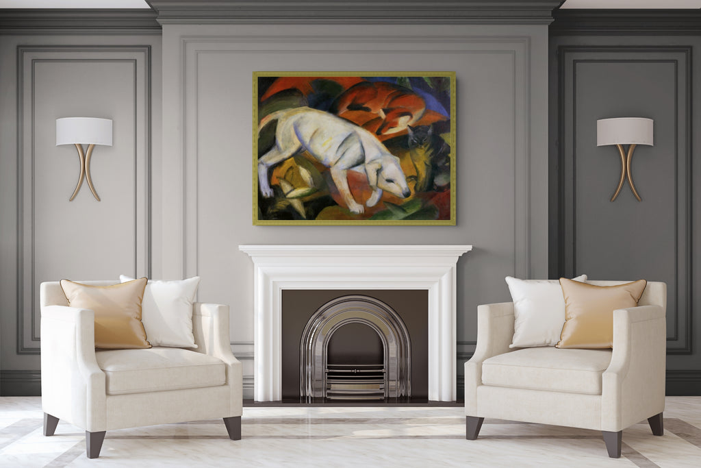 Formes jouant - Franz Marc - Toile premium 430g (qualité galerie)
