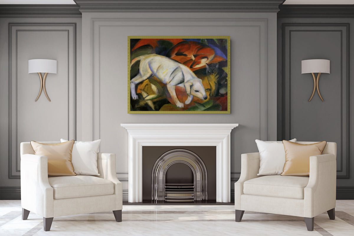 Playing Forms - Franz Marc - Premium Canvas 430g (gallery quality)