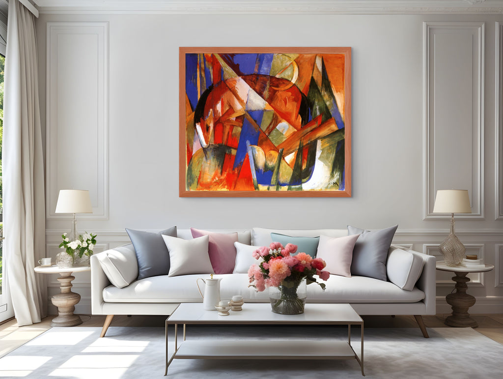 Bestia fabulosa II - Franz Marc - Lienzo premium 430g (calidad de galeria)