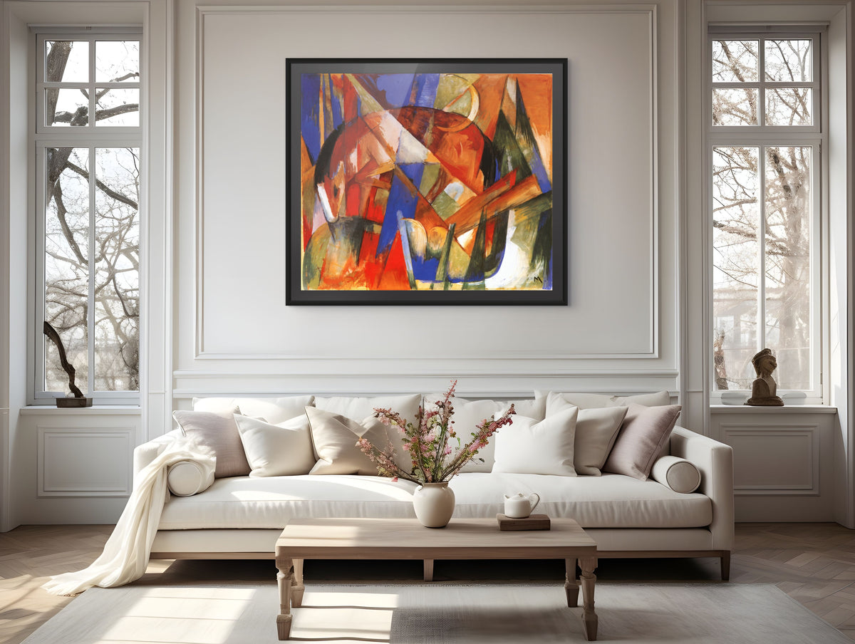 Bestia fabulosa II - Franz Marc - Lienzo premium 430g (calidad de galeria)