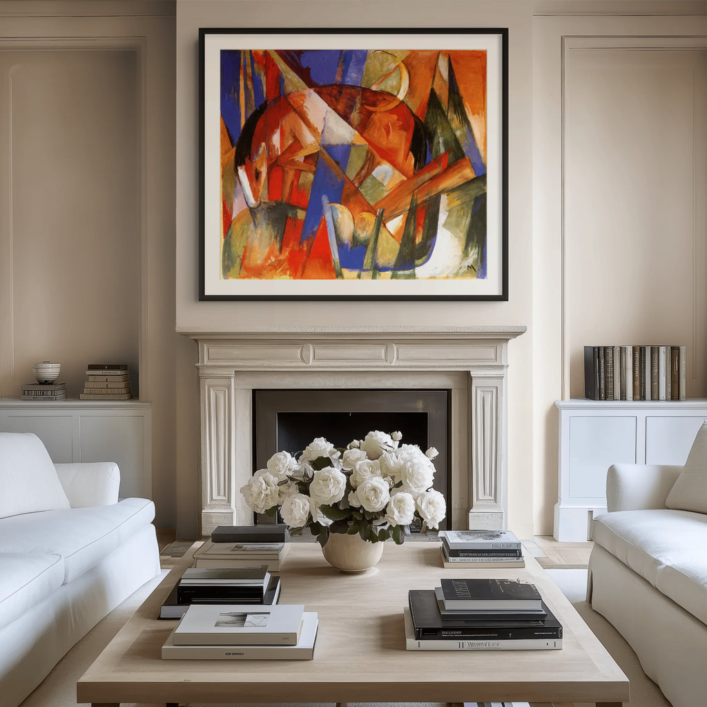 Bestia fabulosa II - Franz Marc - Lienzo premium 430g (calidad de galeria)