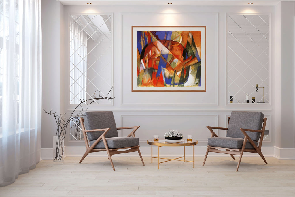 Bestia fabulosa II - Franz Marc - Lienzo premium 430g (calidad de galeria)