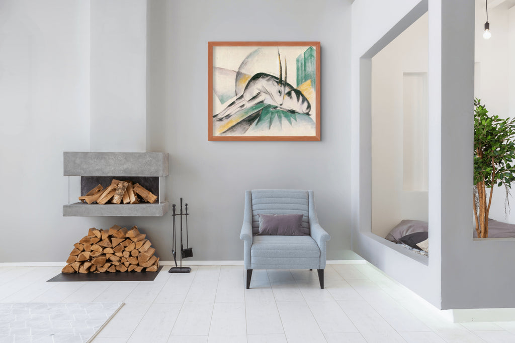 Gacelas - Franz Marc - Lienzo premium 430g (calidad de galeria)