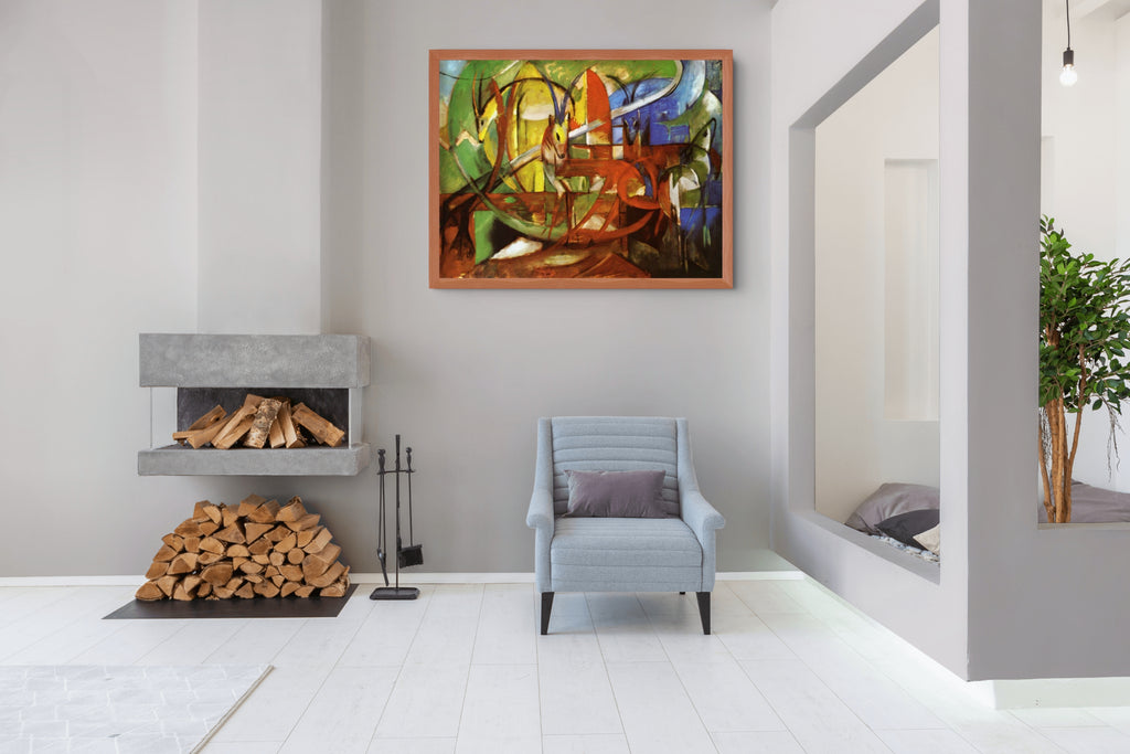 Playing Forms - Franz Marc - Premium Canvas 430g (gallery quality)