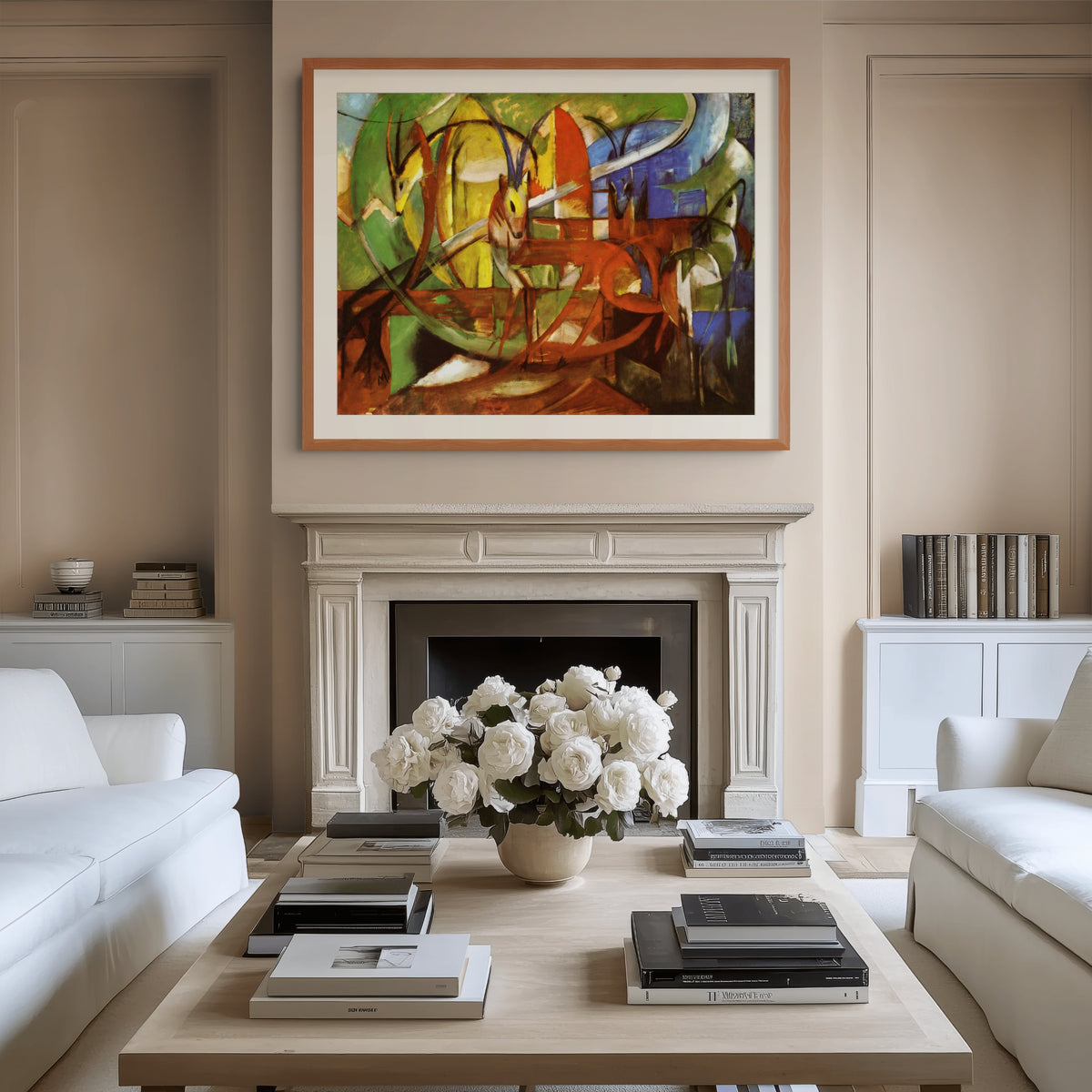 Playing Forms - Franz Marc - Premium Canvas 430g (gallery quality)