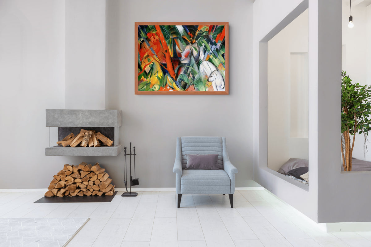 Playing Forms - Franz Marc - Premium Canvas 430g (gallery quality)