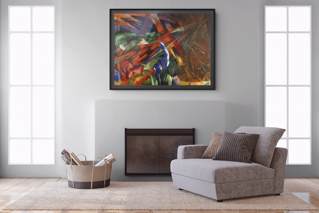 El destino de los animales - Franz Marc - Lienzo premium 430g (calidad de galeria)