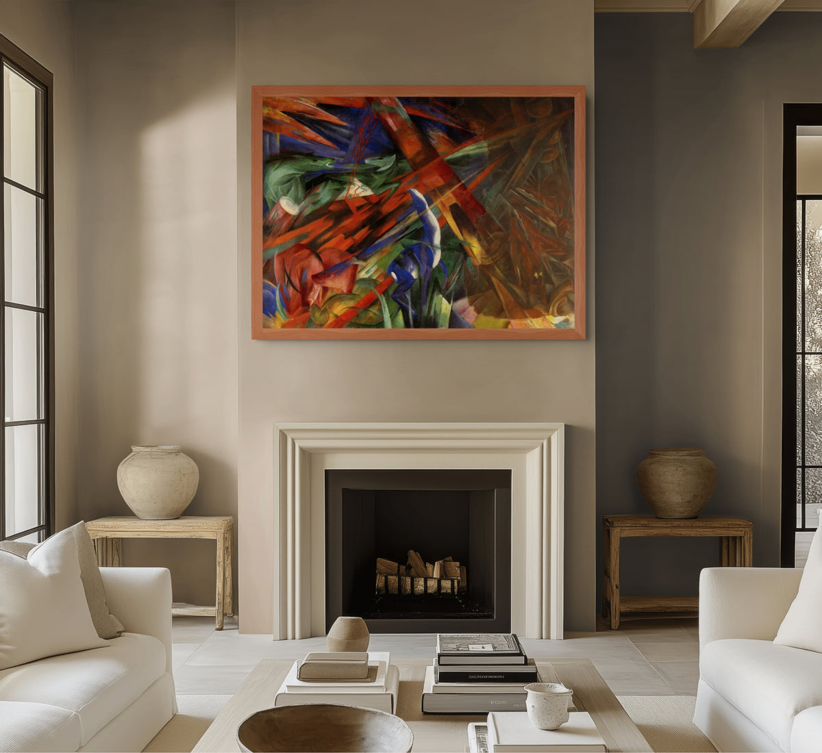 El destino de los animales - Franz Marc - Lienzo premium 430g (calidad de galeria)