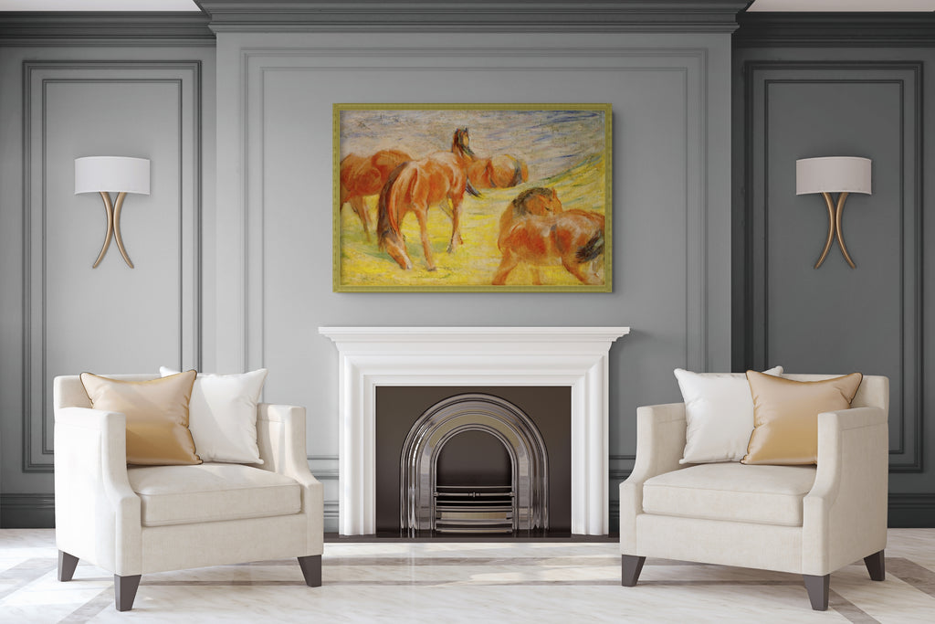Playing Forms - Franz Marc - Premium Canvas 430g (gallery quality)