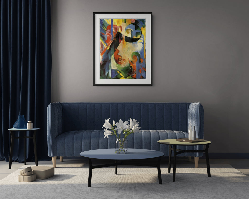 Formas rotas - Franz Marc - Lienzo premium 430g (calidad de galeria)