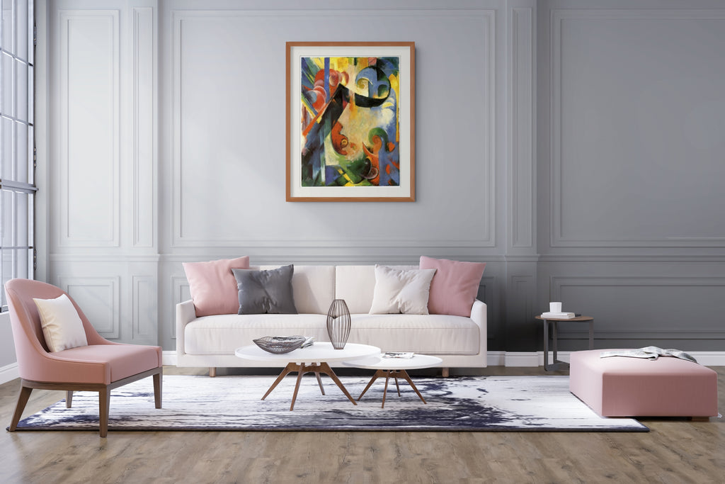 Formas rotas - Franz Marc - Lienzo premium 430g (calidad de galeria)