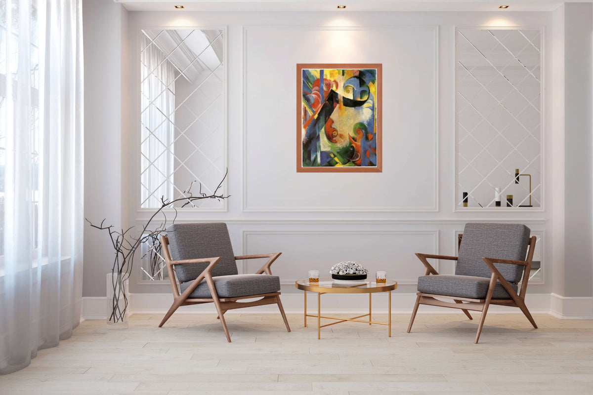 Formas rotas - Franz Marc - Lienzo premium 430g (calidad de galeria)