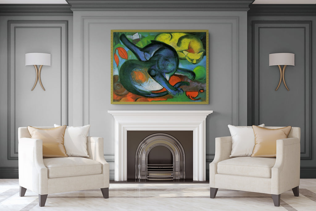 Formes jouant - Franz Marc - Toile premium 430g (qualité galerie)