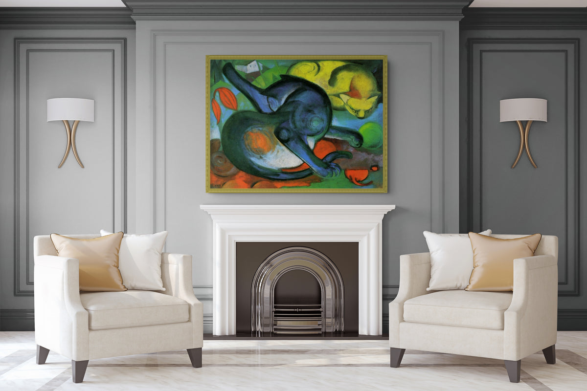 Formes jouant - Franz Marc - Toile premium 430g (qualité galerie)