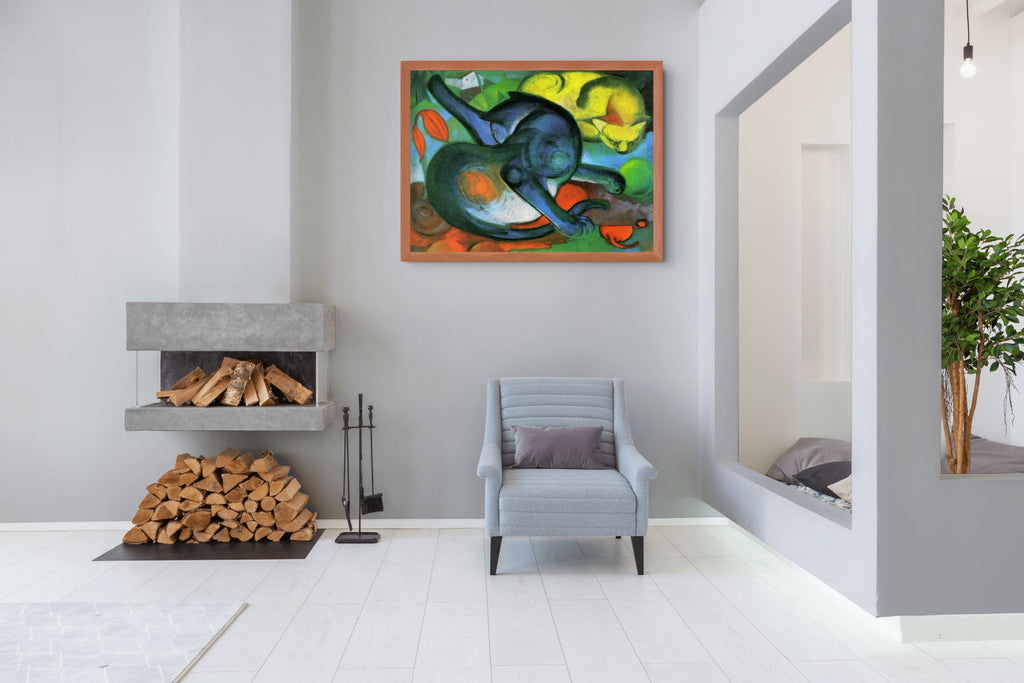 Formes jouant - Franz Marc - Toile premium 430g (qualité galerie)