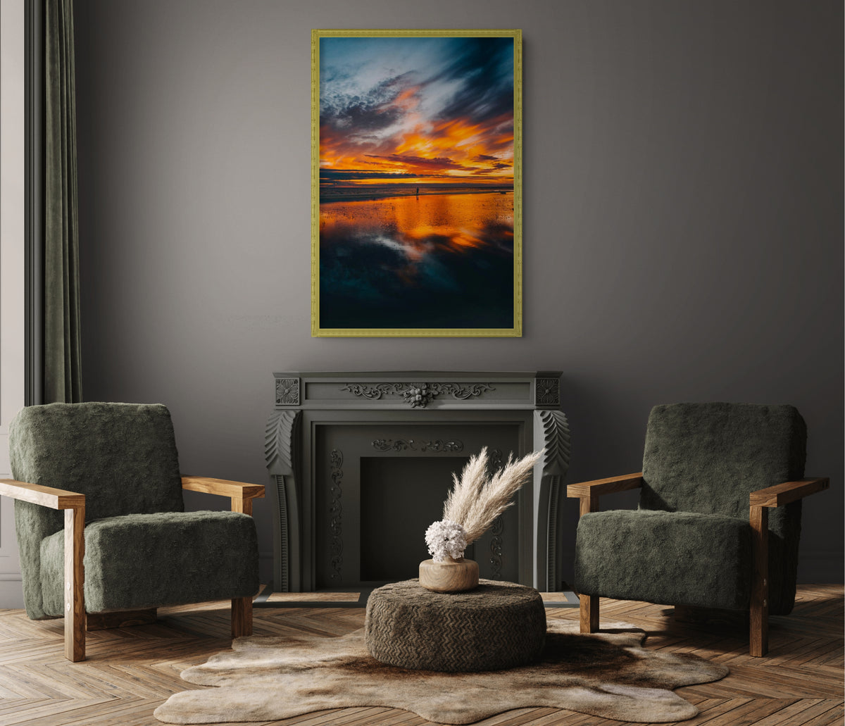 Cielo y Paisaje - Lienzo premium 430g (calidad de galeria)