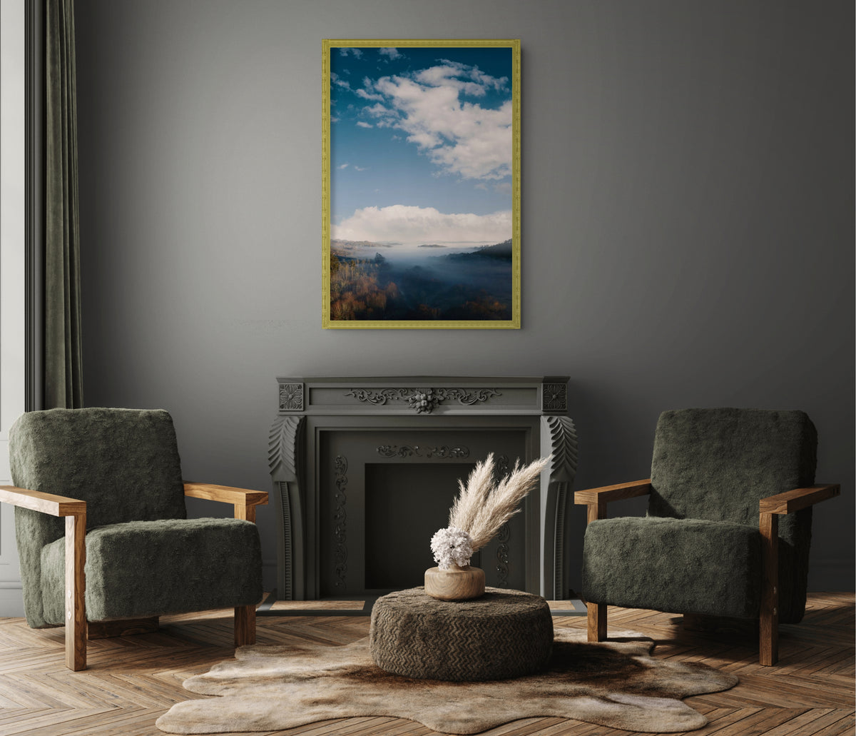 Cielo y Paisaje - Lienzo premium 430g (calidad de galeria)
