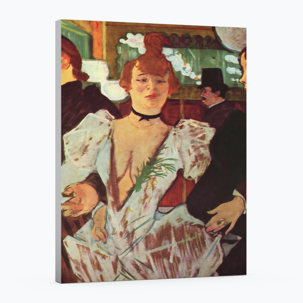 La Goulue entrando al Moulin Rouge - Henri de Tolouse- Lautrec - Lienzo premium 430g (calidad de galeria)