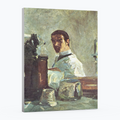 Autorretrato ante el espejo - Henri de Tolouse- Lautrec - Lienzo premium 430g (calidad de galeria)
