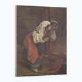 Sola en el taller - Henri Guillaume Schlesinger - Lienzo premium 430g (calidad de galeria)