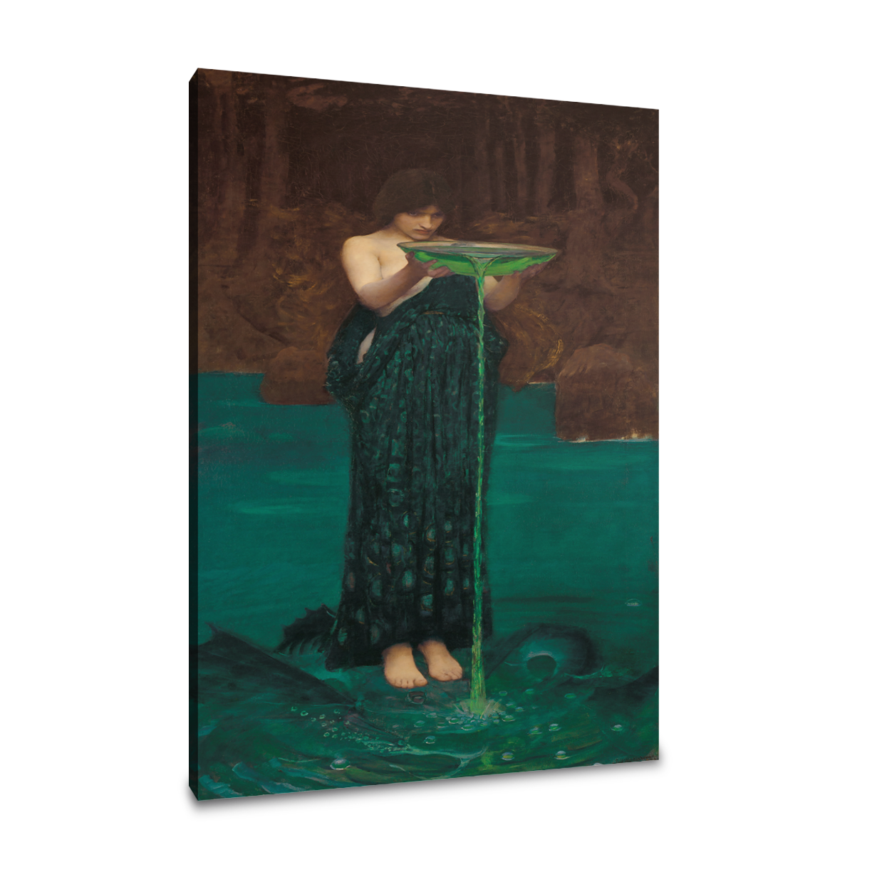 Cirse envidiosa -John William Waterhouse - Lienzo premium 430g (calidad de galeria)