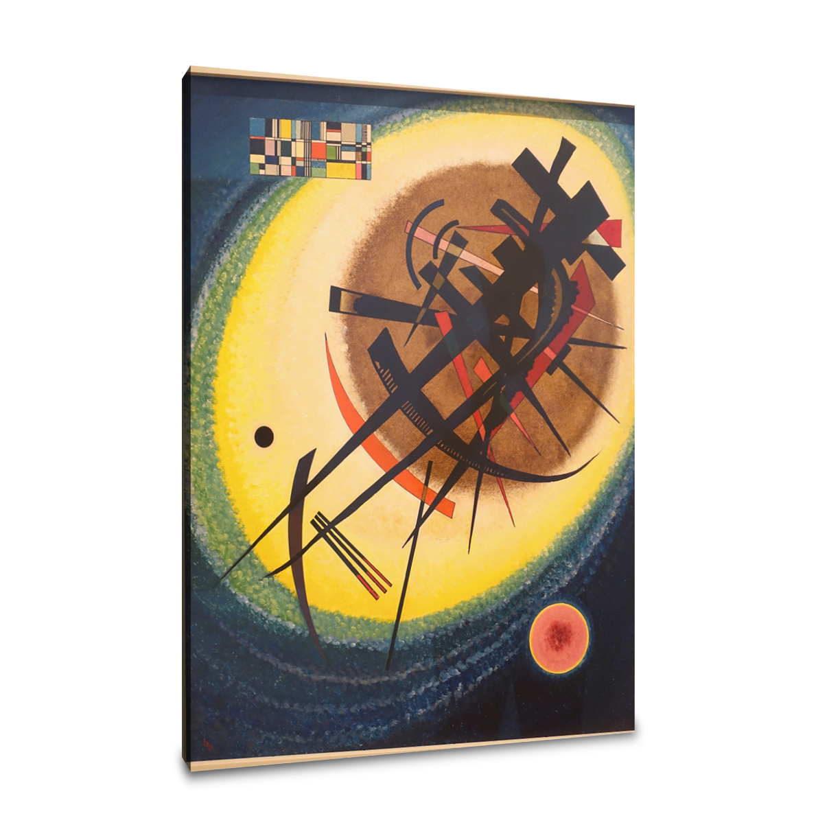 En el ovalo claro - Wassily Kandinsky - Lienzo premium 430g (calidad de galeria)