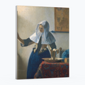 Mujer con una jarra de agua - Johannes Vermeer - Lienzo premium 430g (calidad de galeria)