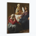 Cristo en casa de marta y maria - Johannes Vermeer - Lienzo premium 430g (calidad de galeria)