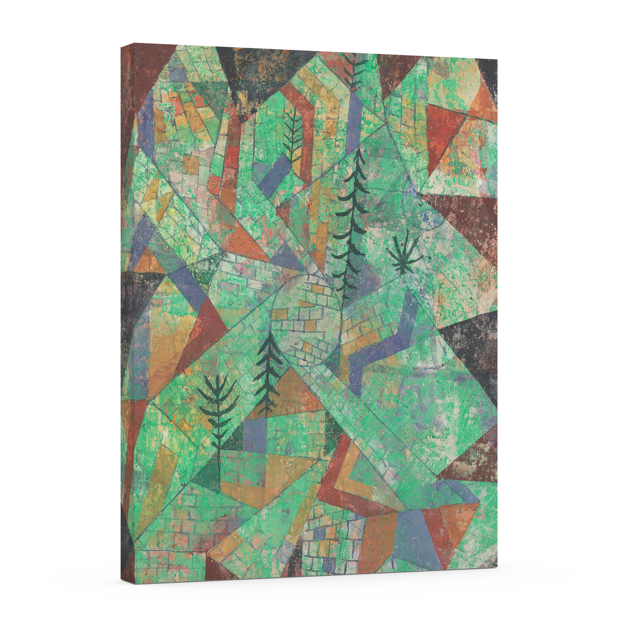 Construccion del bosque - Paul Klee - Lienzo premium 430g (calidad de galeria)