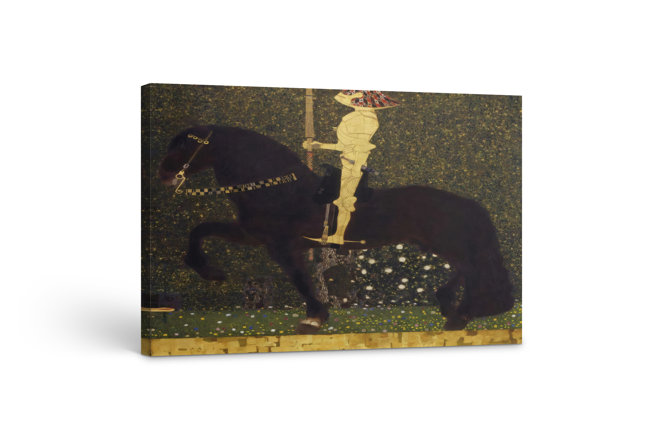 El caballero dorado - Gustav Klimt - Lienzo premium 430g (calidad de galeria)