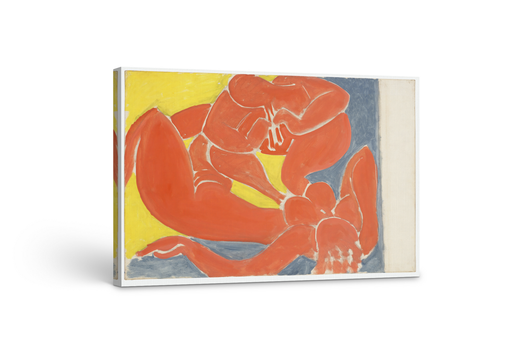 Nymphe et Faune rouge - Henri Matisse - Toile premium 430g (qualité galerie)