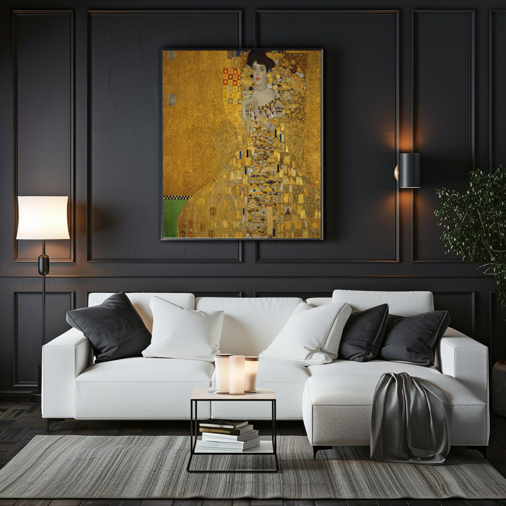 Portrait d'Adele Bloch-Bauer I - Gustav Klimt - Toile premium 430g (qualité galerie)
