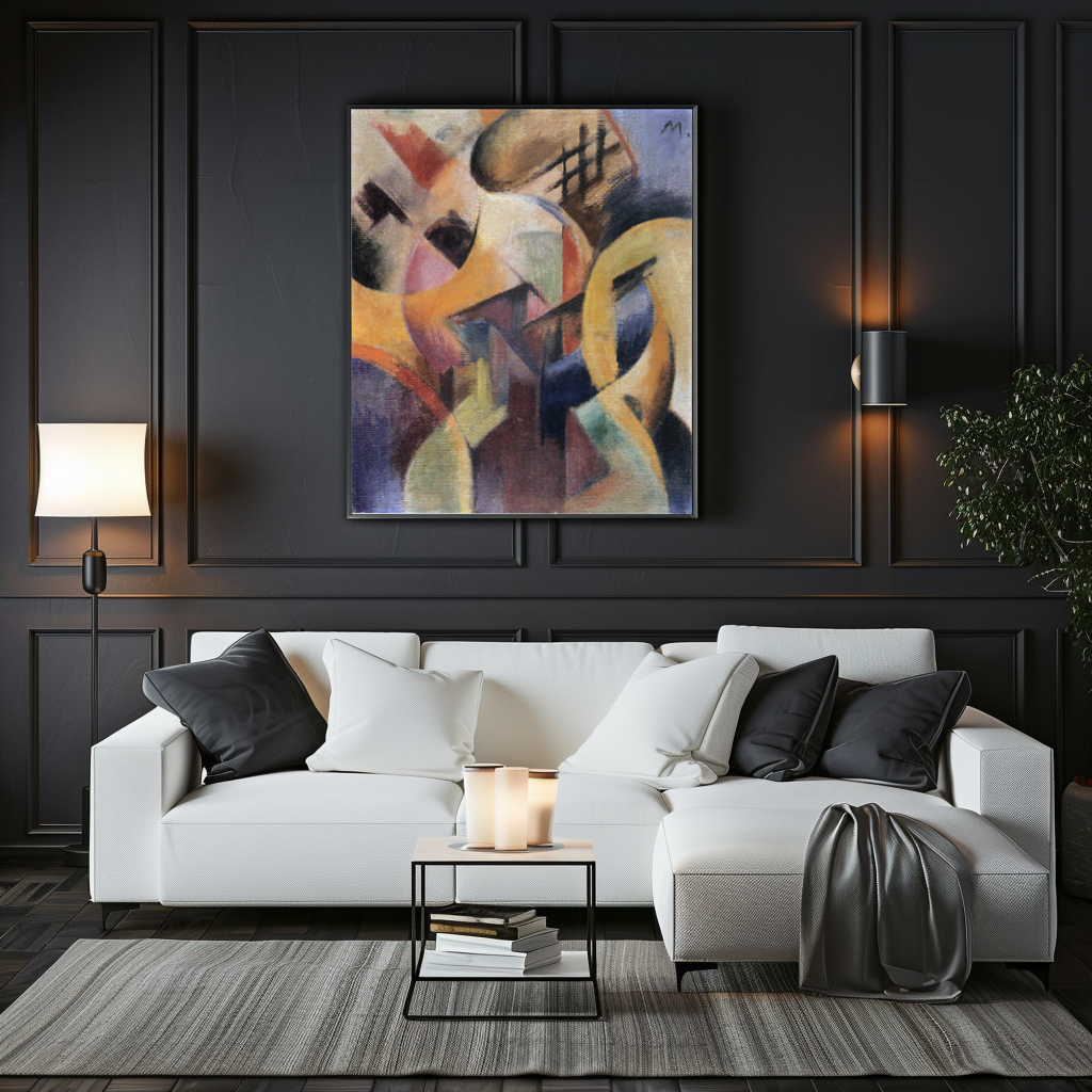 Small Composition I -Franz Marc - Premium canvas 430g (gallery quality)