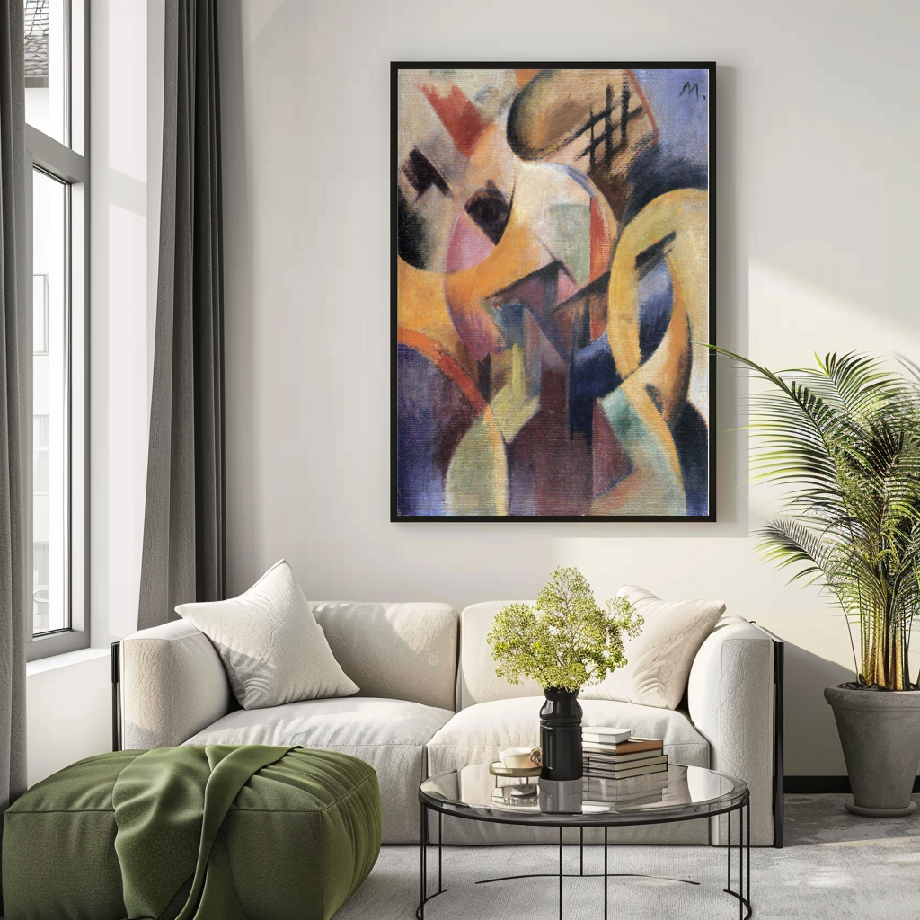 Small Composition I -Franz Marc - Premium canvas 430g (gallery quality)