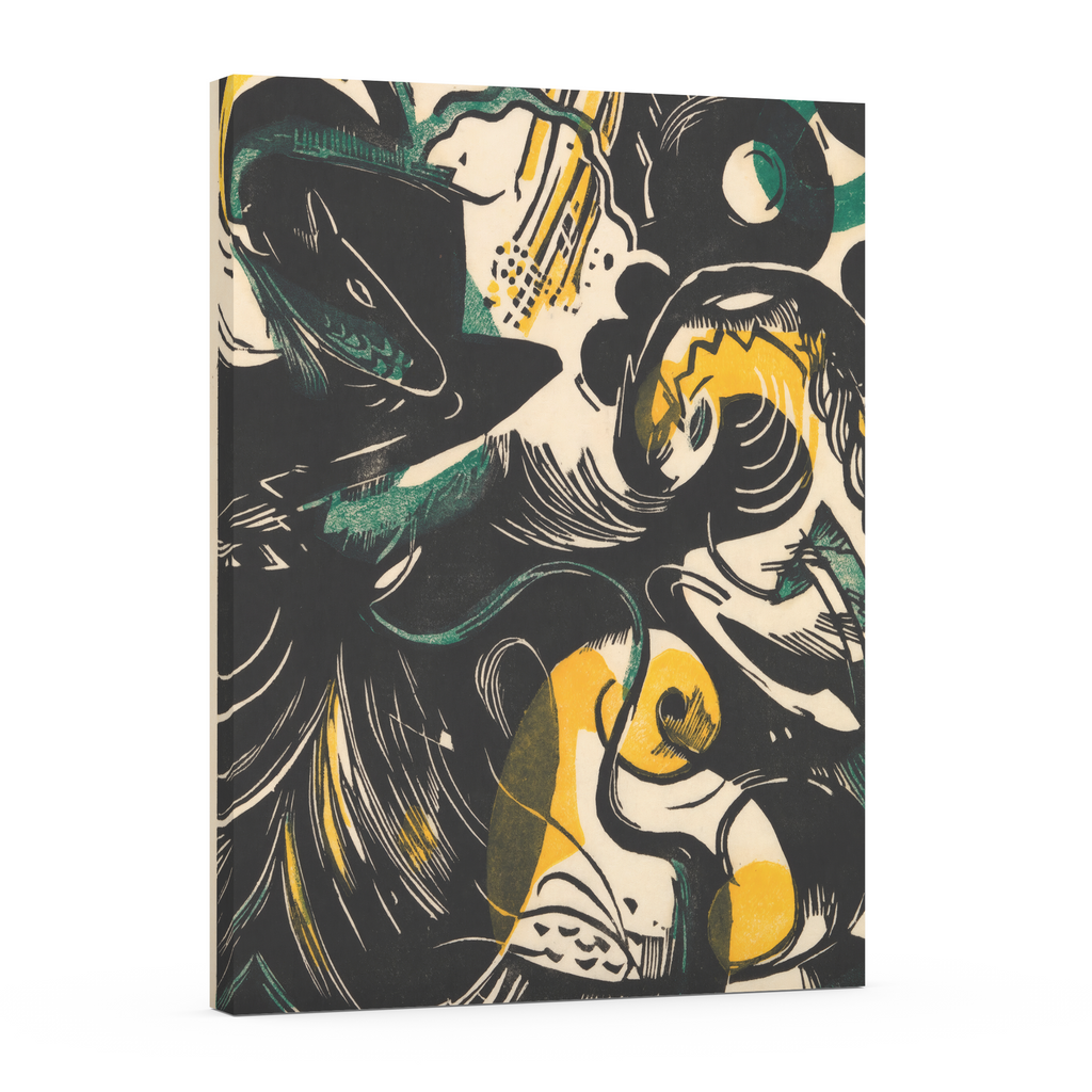 Story of Creation II - Franz Marc - Premium canvas 430g (gallery quality)