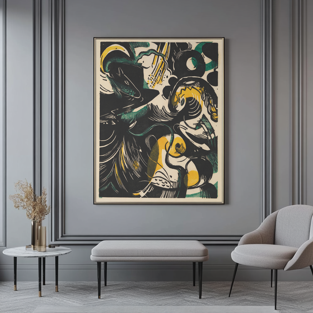 Story of Creation II - Franz Marc - Premium canvas 430g (gallery quality)