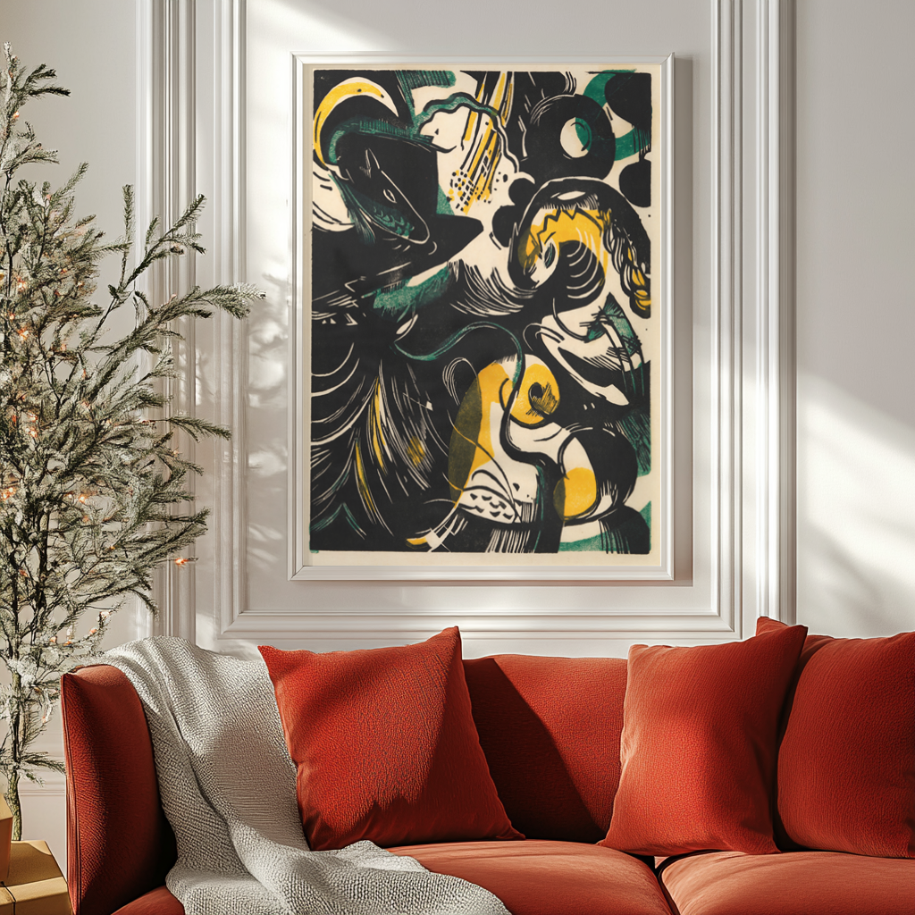Story of Creation II - Franz Marc - Premium canvas 430g (gallery quality)