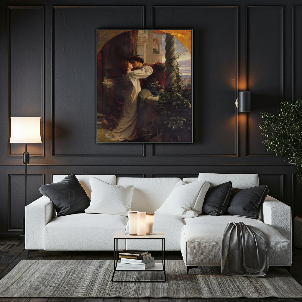 Roméo et Juliette -Frank Bernard Dicksee - Toile premium 430g (qualité galerie)