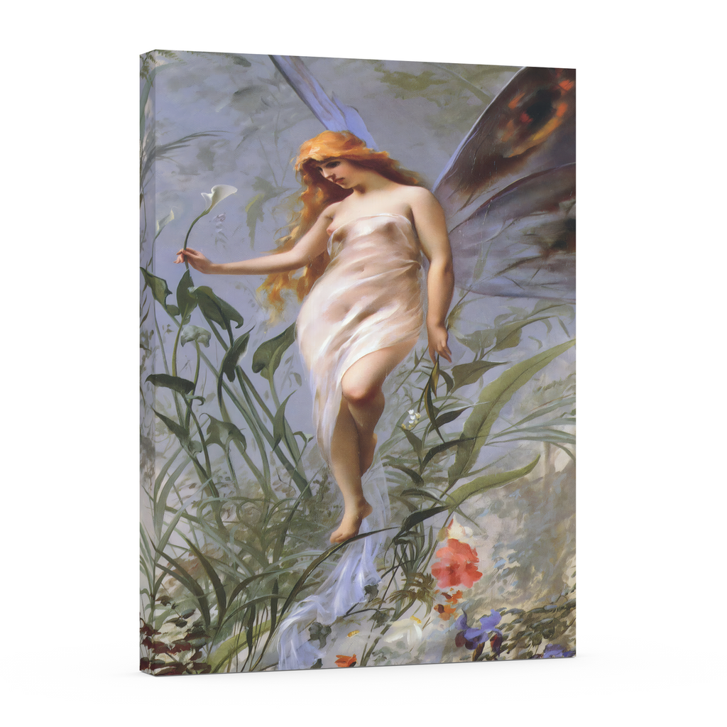 La fée du lys - Luis Ricardo Falero - Toile premium 430g (qualité galerie)