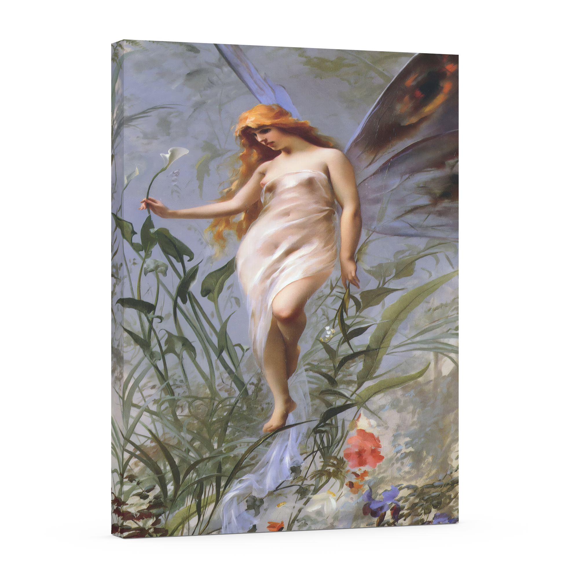 The Lily Fairy - Luis Ricardo Falero - Premium 430g canvas (gallery quality)