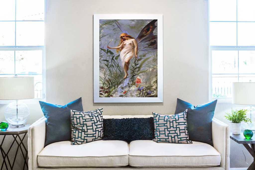 La fée du lys - Luis Ricardo Falero - Toile premium 430g (qualité galerie)