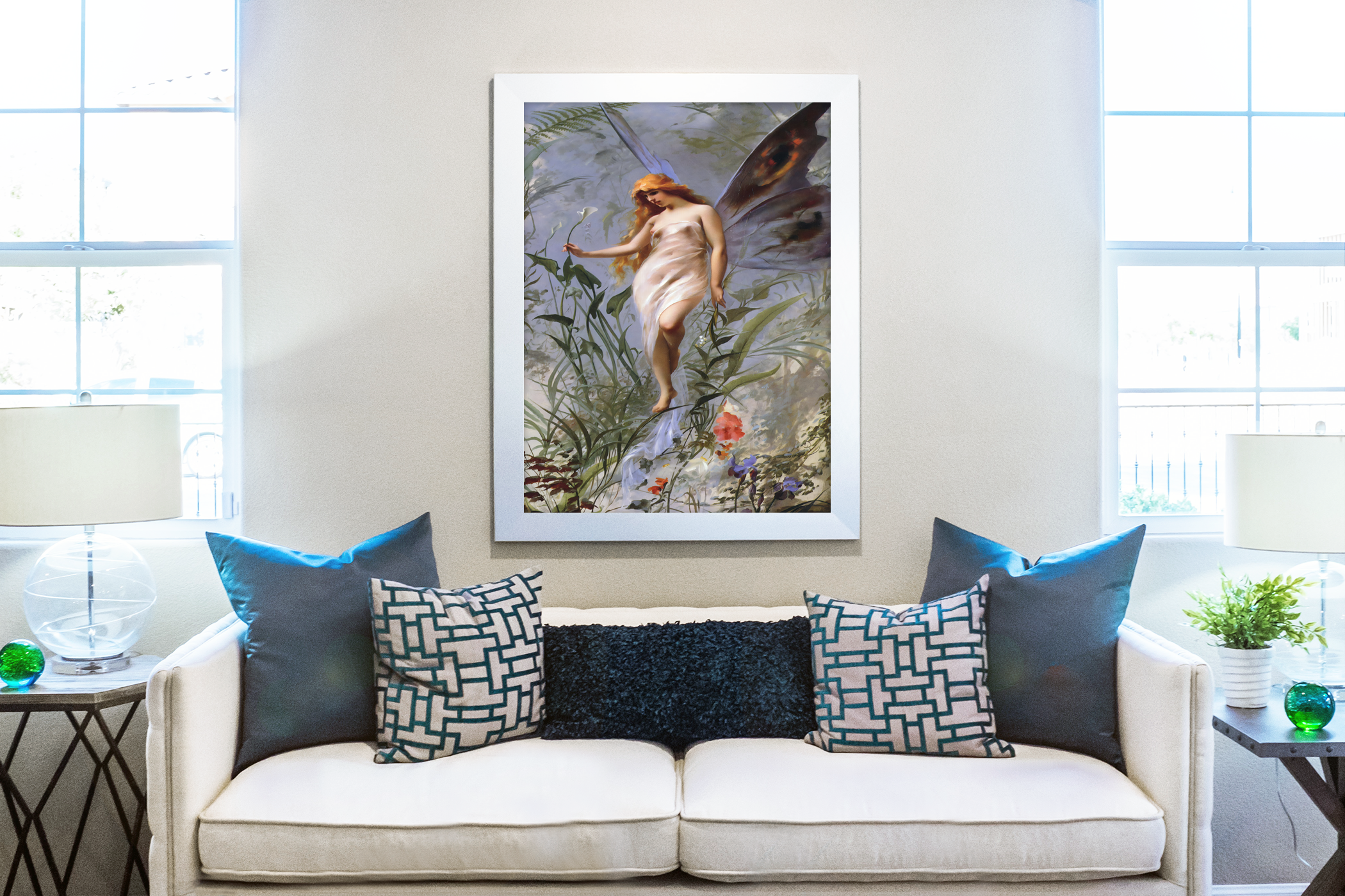The Lily Fairy - Luis Ricardo Falero - Premium 430g canvas (gallery quality)