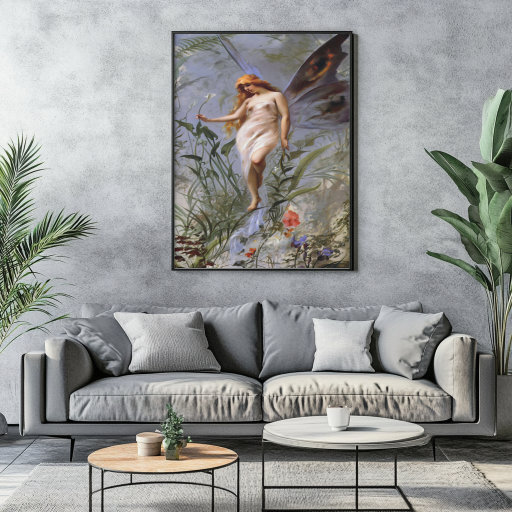 La fée du lys - Luis Ricardo Falero - Toile premium 430g (qualité galerie)
